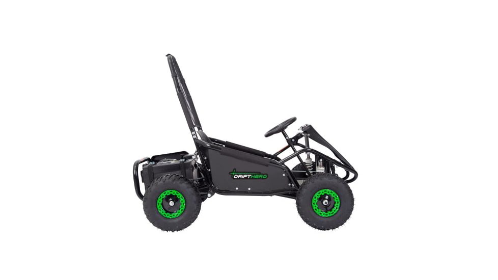 Drift Hero Single Seat Electric Go Kart, Black, 57.53342.5in, DH1001