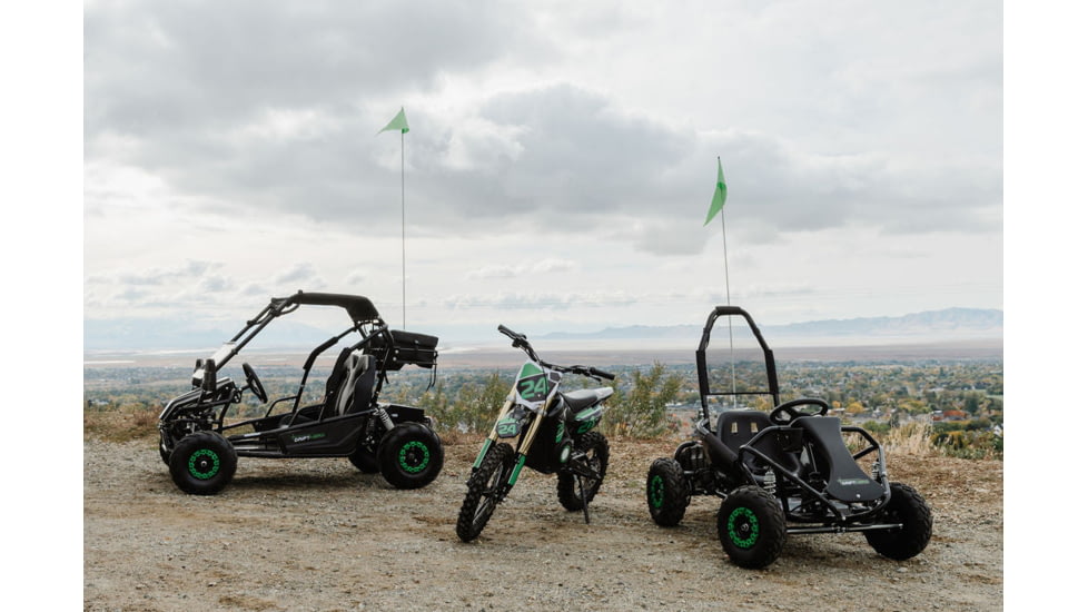 Drift Hero Single Seat Electric Go Kart, Black, 57.53342.5in, DH1001