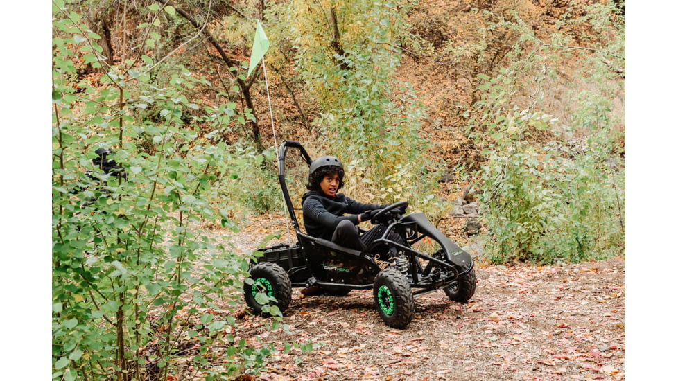 Drift Hero Single Seat Electric Go Kart, Black, 57.53342.5in, DH1001