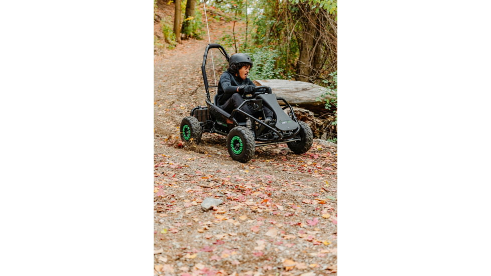 Drift Hero Single Seat Electric Go Kart, Black, 57.53342.5in, DH1001