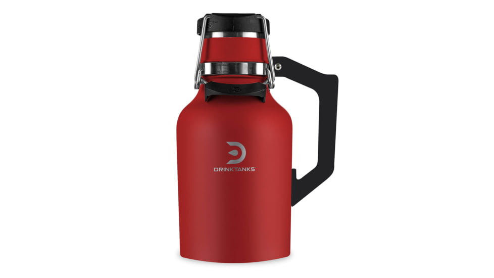 DrinkTanks 32oz Insulated Growler 2.0, Crimson, G-2.0-32-CRM