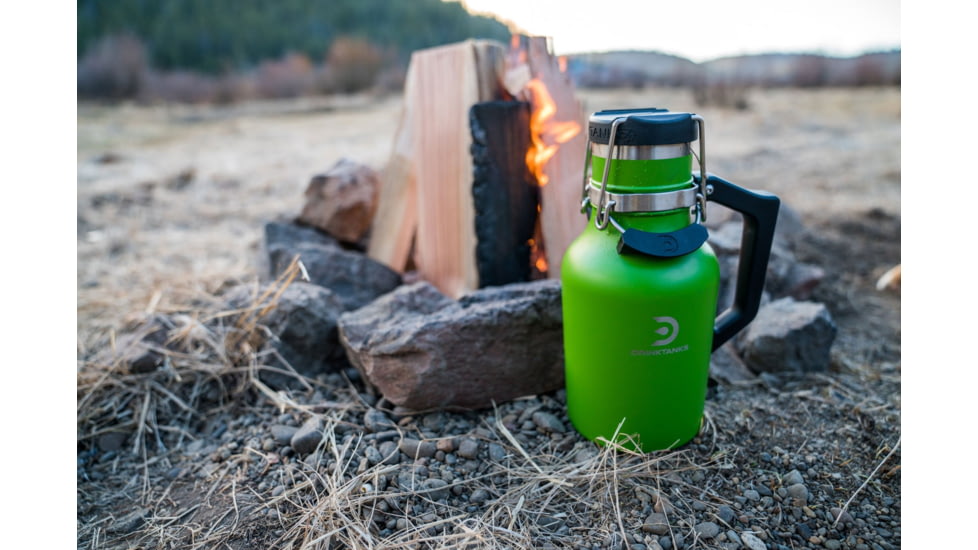 DrinkTanks 32oz Insulated Growler 2.0, Fern, G-2.0-32-FRN