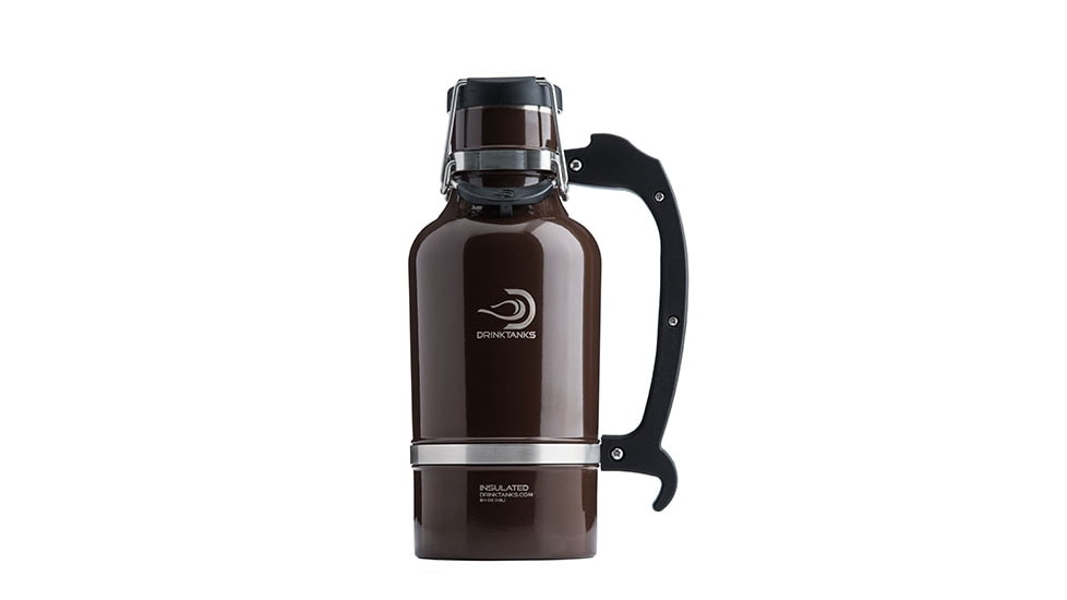 DrinkTanks Classic 64 oz Insulated Growler-Brown-64 oz