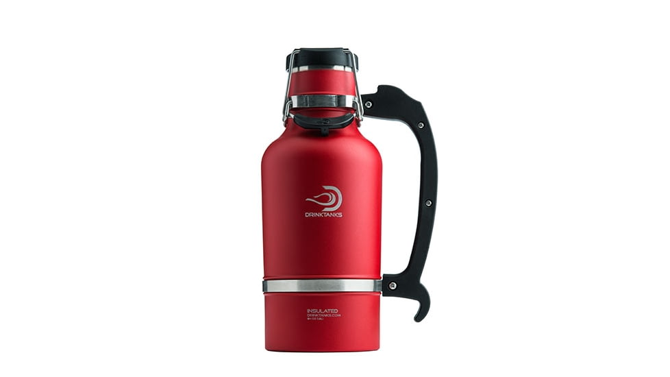 DrinkTanks Classic 64 oz Insulated Growler-Red-64 oz