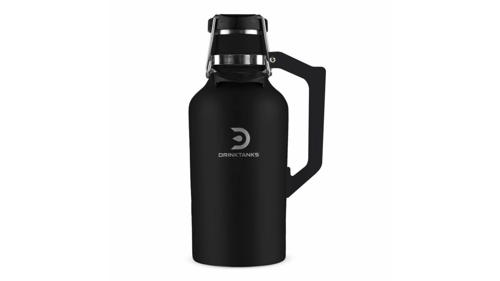 DrinkTanks Insulated Growler 2.0, 64oz, Obsidian, G-2.0-64-OBD