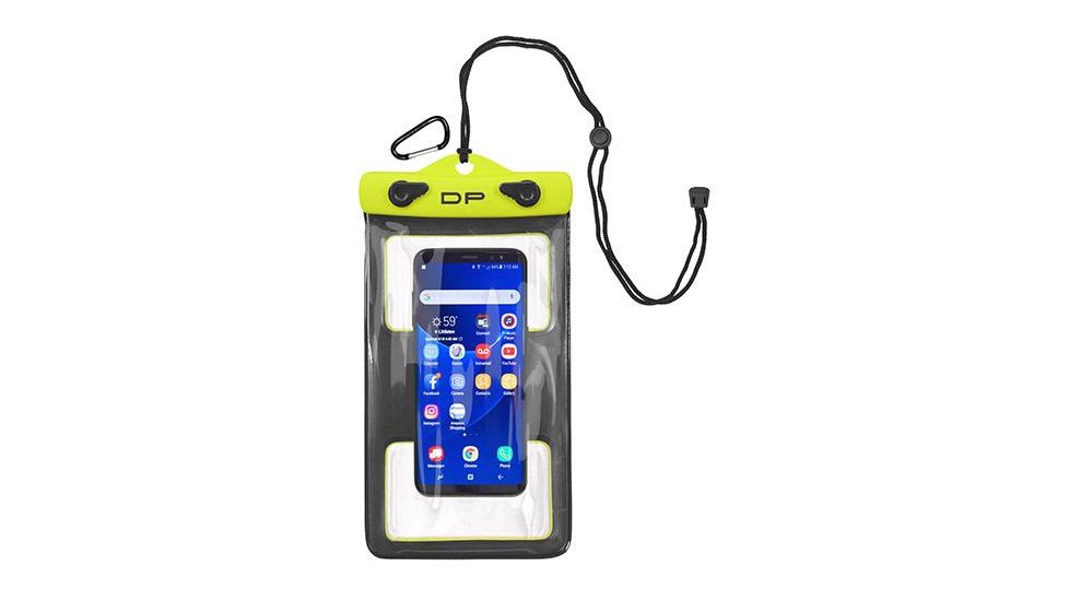 DryPak Cell Phone Case, 5 x 8, Lemon/Lime, Lemon Lime, 1 Year Mfg Warranty, Tpu/Pp, DP-45662