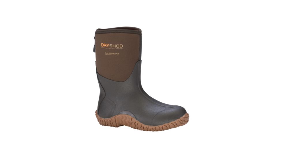 Dryshod Barnstormer Mid Rugged Farm Boot - Men's, Gum Brown/Peanut, 7 BSM-MM-BR-007