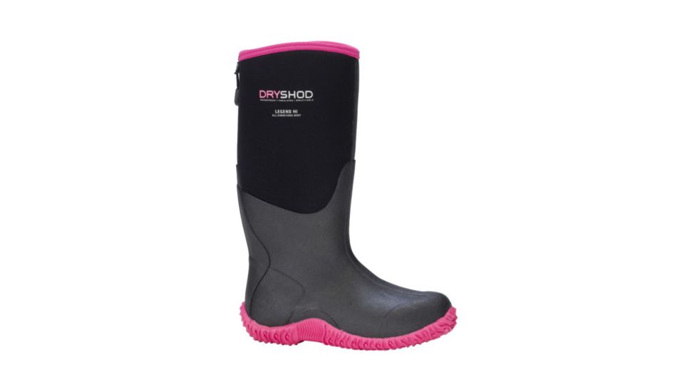 Dryshod Legend Hi Boot - Women's, Black/Pink, 8 LEG-WH-BKPN-008