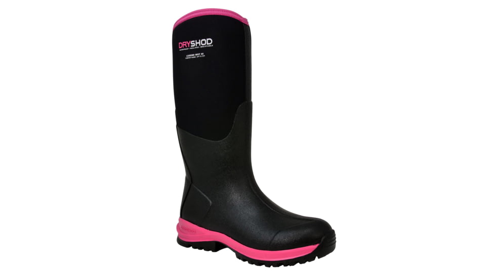 Dryshod Legend MXT Hi Adventure Boot - Womens, Black/Pink, 6, LGX-WH-BKPN-006