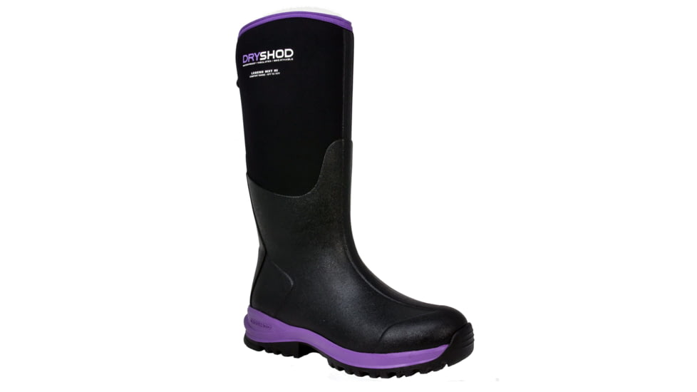 USED Dryshod Legend MXT Hi Adventure Boot - Women's, Black/Purple, 8, LGX-WH-BKPP-008, EDEMO1