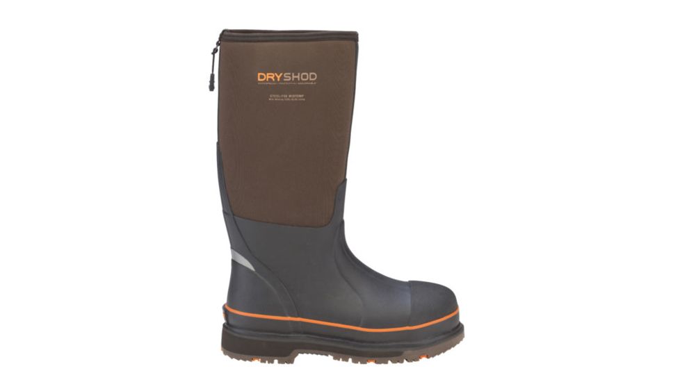 Dryshod Steel-Toe WIXIT Cool-Clad, Brown/Orange, 6 STT-UH-BR-006