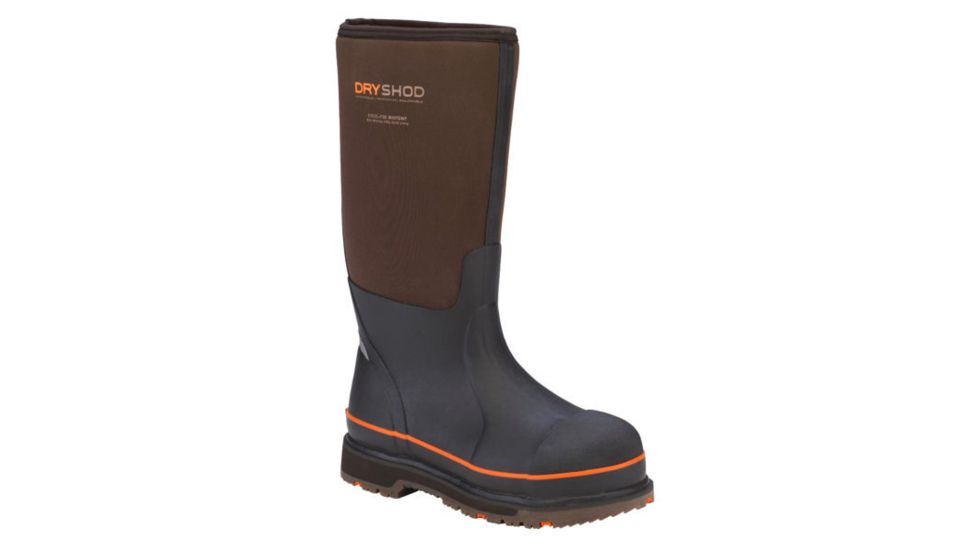 Dryshod Steel-Toe WIXIT Cool-Clad, Brown/Orange, 6 STT-UH-BR-006