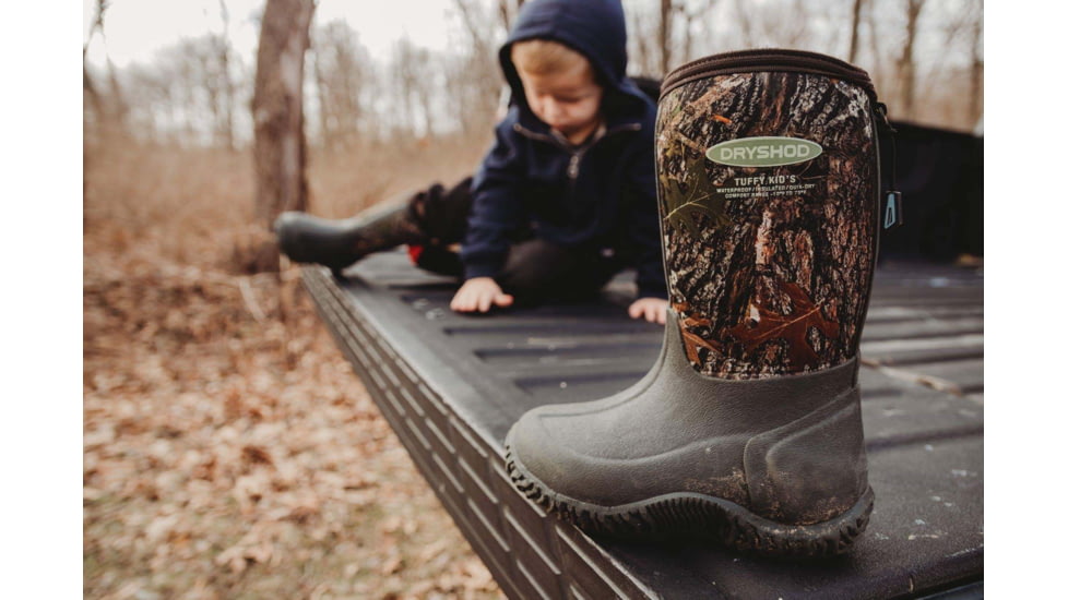 Dryshod Tuffy Sport Boot - Kids, Camo/Timber, 10, TUF-KD-CM-010