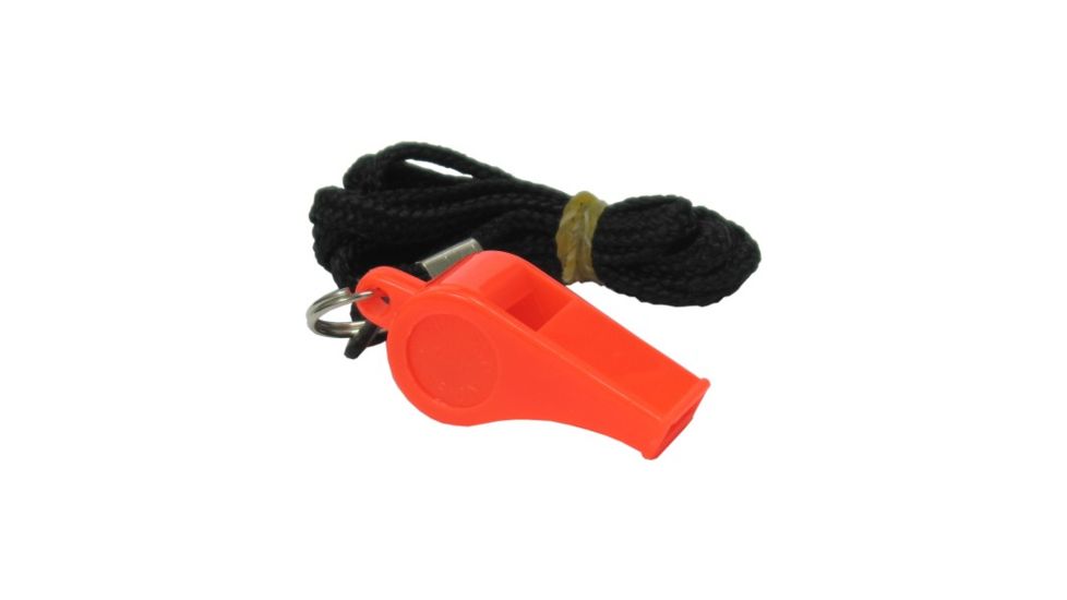 DT Systems Super-Pro Training Whistle / Nylon Lanyard, Orange, 80042