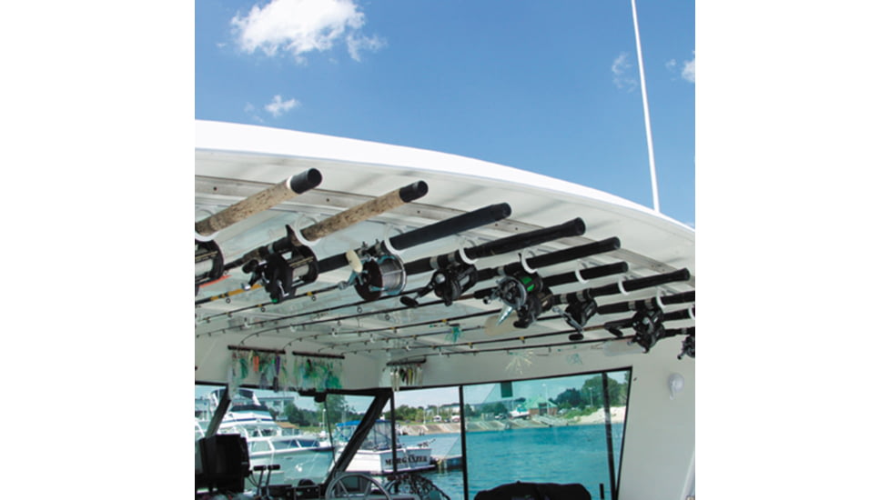 Du-Bro Du-Bro Trac-A-Rod Set, 2 Holds 6 Rods, Silver/White, 1080