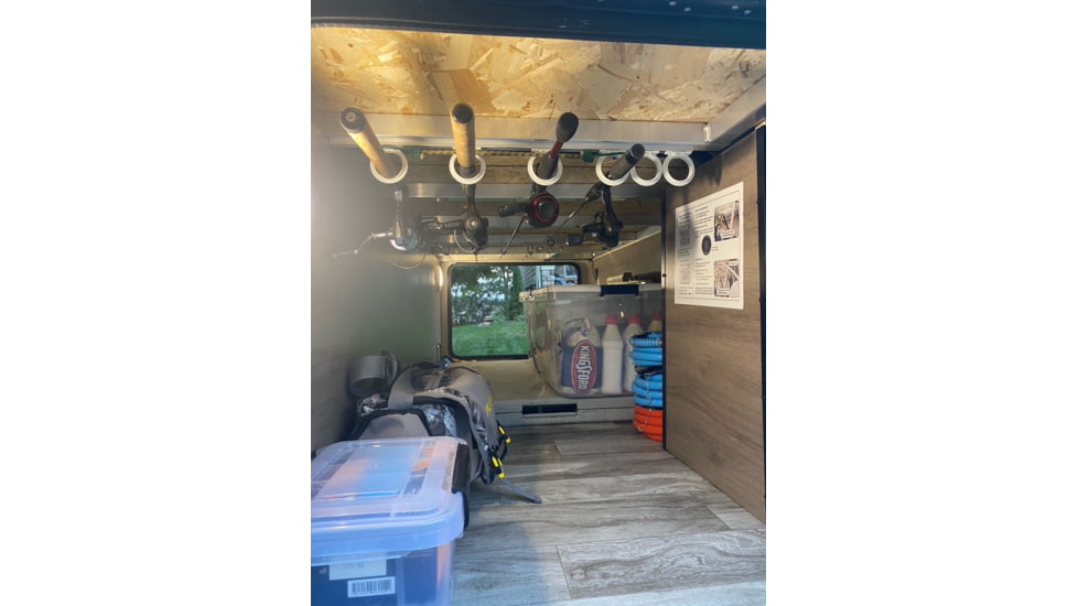 Du-Bro Du-Bro Trac-A-Rod Set, 2 Holds 6 Rods, Silver/White, 1080