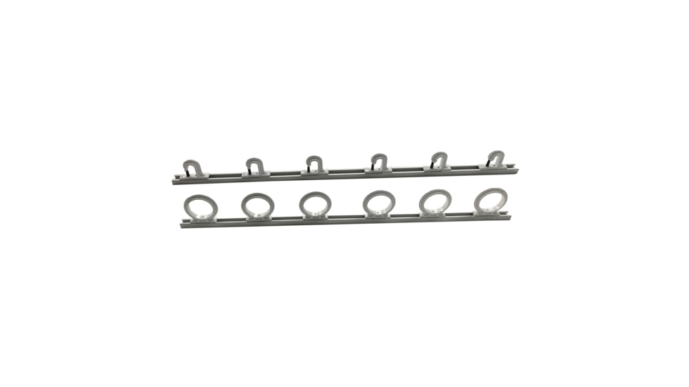 Du-Bro Du-Bro Trac-A-Rod Set, 2 Holds 6 Rods, Silver/White, 1080