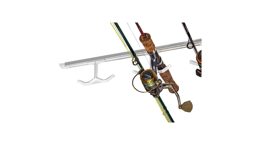 Du-Bro Hang-M-High Fishing Rod Rack, Silver/White, 1085