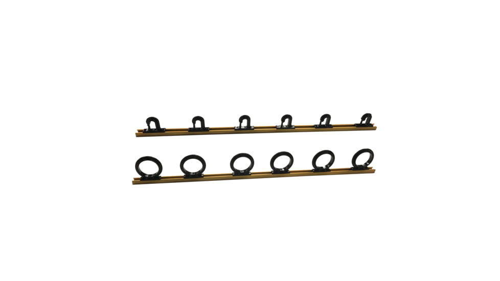 Du-Bro Du-Bro Trac-A-Rod Set, 2 Holds 6 Rods, Black/Gold, 1080BG