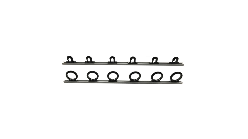 Du-Bro Trac-A-Rod 4 foot Fishing Rod Rack, Silver/Black, 1084B