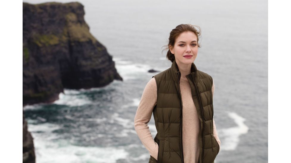 Dubarry of Ireland Spiddal Down Vest - Women's, Olive, EU 34, 3276-Olive-34