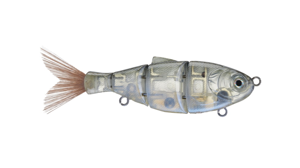 Duckett Fishing BD Shad, Ghost Green Shad, 4 in, BDSHAD4-SS Ghost Green Shad