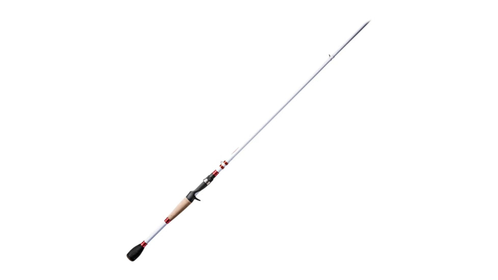 Duckett Fishing Micro Magic Pro Crankin Rod, Medium Heavy, White/Red, 7 ft 10 in, DFMP710MH-CC