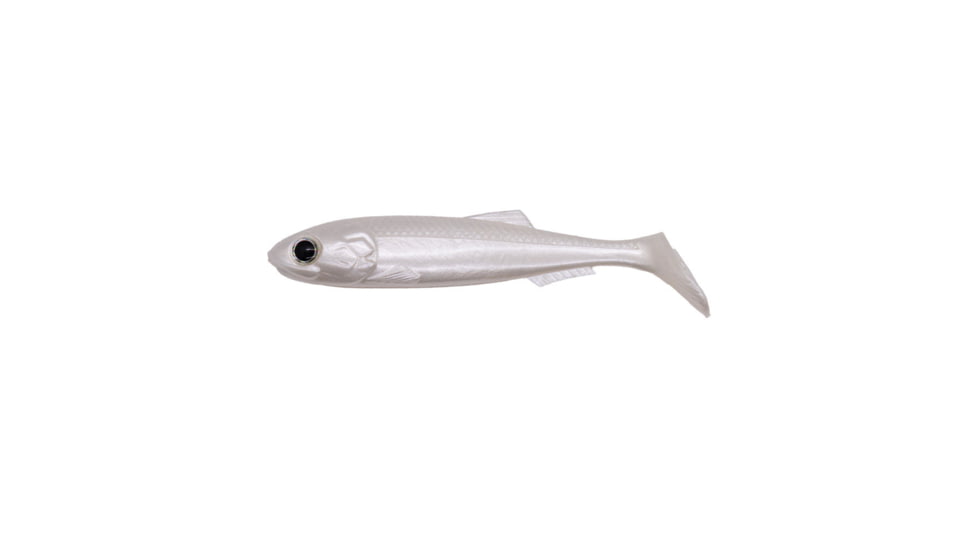 Duckett Fishing RT Shad Paddletail Swimbaits, 3.5in, White Pearl, MXRT3.5 WP