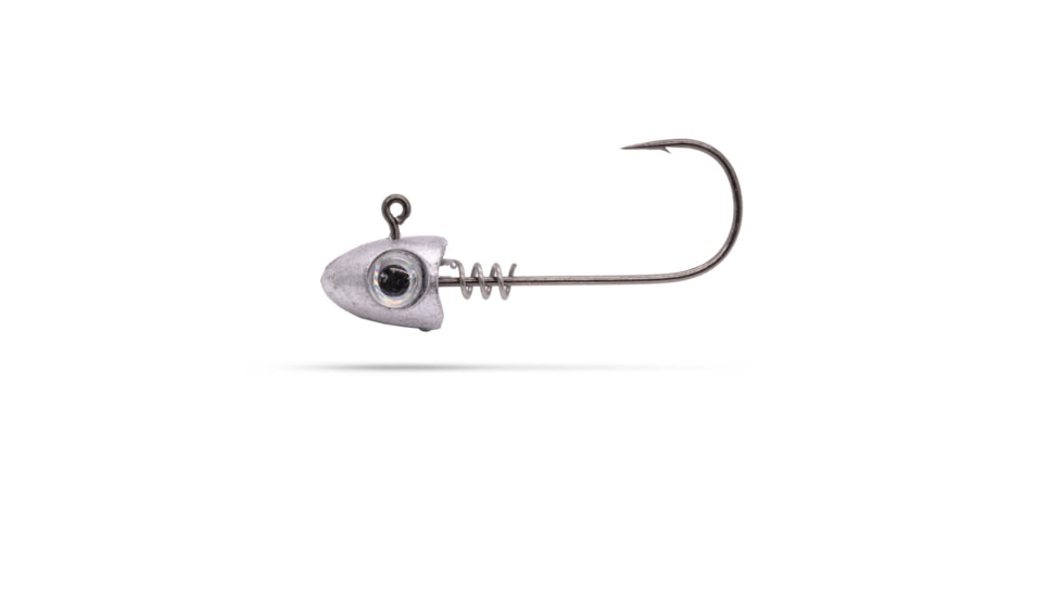Duckett Fishing Subtle Head w/ Eye 3/0 Hook, 4 Pieces, Unpainted, 1/4 oz. 3/0 Hook, BDSTH 1/4 3/0