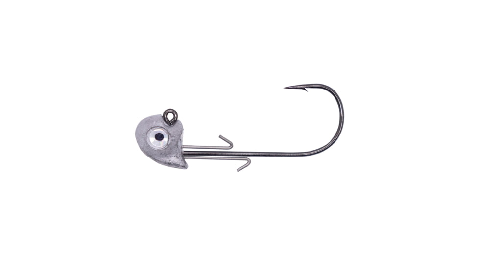 Duckett Fishing Sway Head w/ Eye 2/0 Hook, 4 pieces, Unpainted, 1/4 oz. 2/0 Hook, BDSH 1/4 2/0