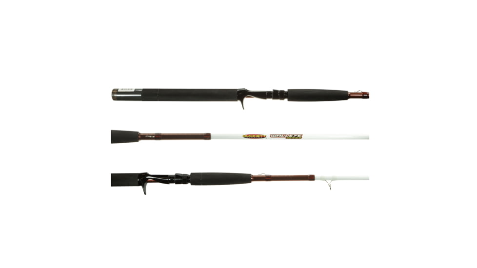 Duckett Fishing Walleye Series Spinning Rods, Med, White, 6ft 8in, DFWE68M-S