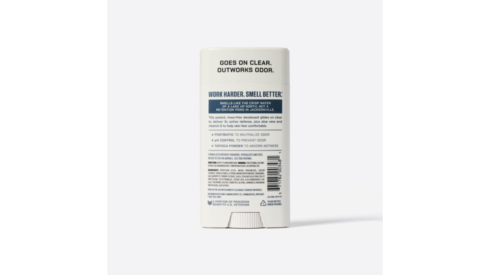 Duke Cannon Supply Co Aluminum Free Midnight Swim Air Defense Active Deodorant, White, Small, DEOAF-MNTS3