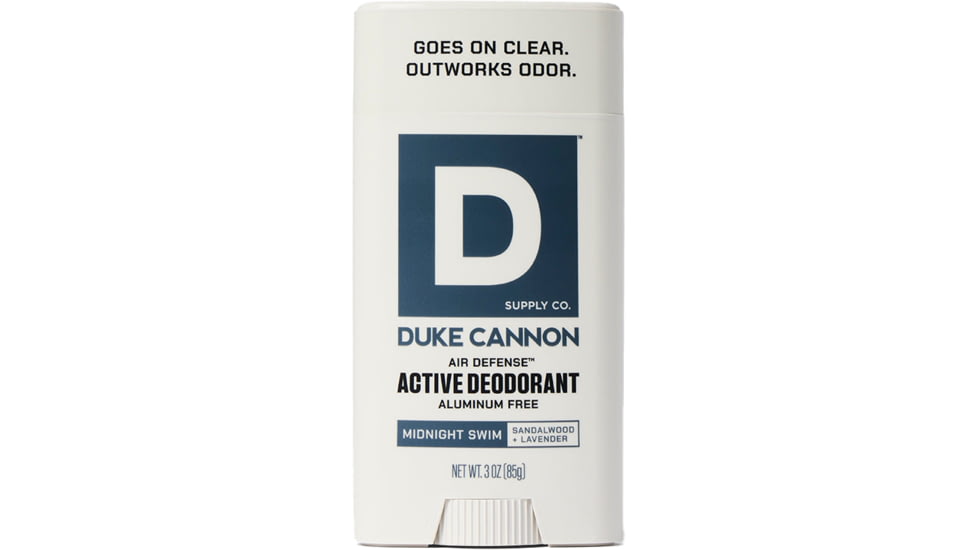 Duke Cannon Supply Co Aluminum Free Midnight Swim Air Defense Active Deodorant, White, Small, DEOAF-MNTS3