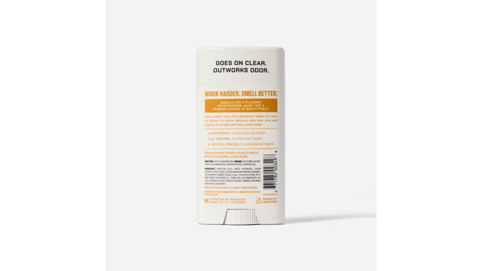 Duke Cannon Supply Co Aluminum Free Sawtooth Air Defense Active Deodorant, White, Small, DEOAF-SWTH3