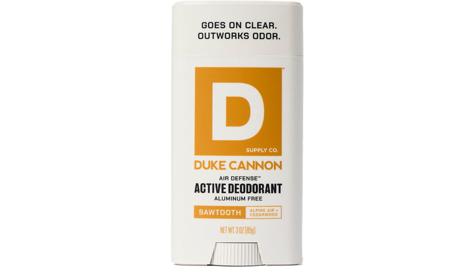 Duke Cannon Supply Co Aluminum Free Sawtooth Air Defense Active Deodorant, White, Small, DEOAF-SWTH3