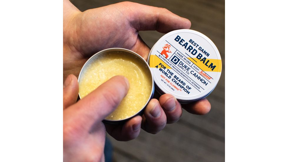 Duke Cannon Supply Co Best Damn Beard Balm, 1.6 oz Tin, BDBALM