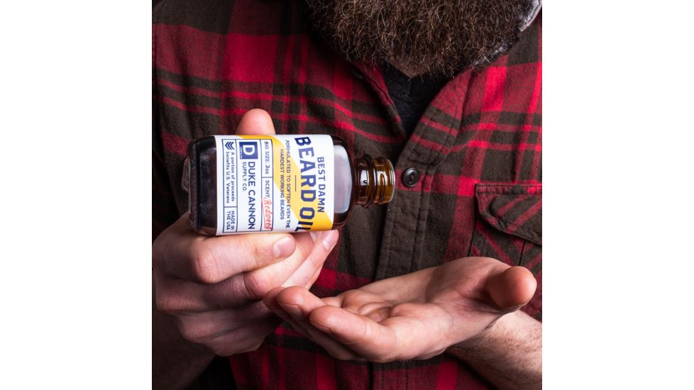Duke Cannon Supply Co Best Damn Beard Oil, 3 oz Bottle, BDOIL