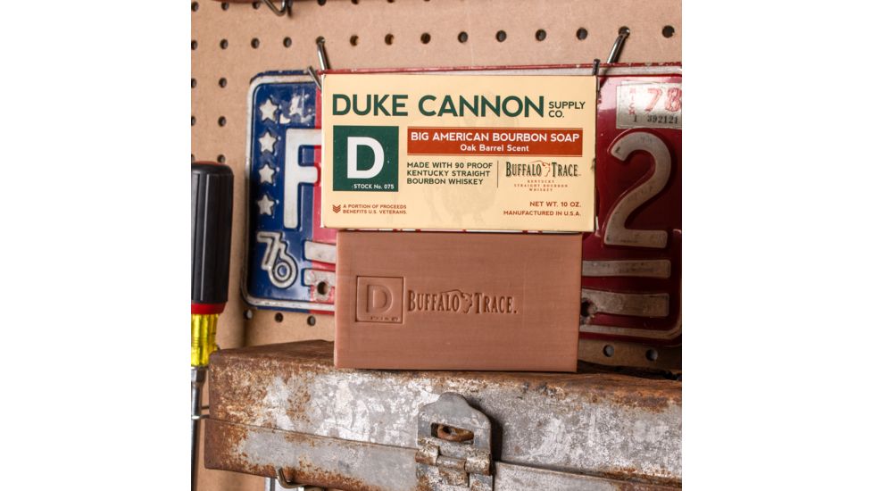 Duke Cannon Supply Co Big American Bourbon Soap, 10 oz Bar, 02BOURBON