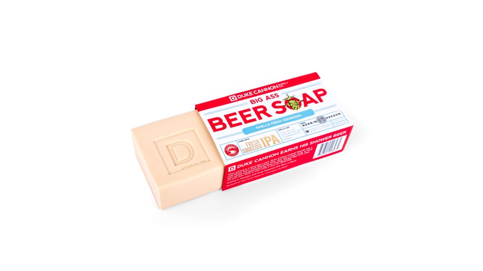 Duke Cannon Supply Co Big Ass Beer Soap, Deschutes IPA, 10 oz Bar, 01IPABEER