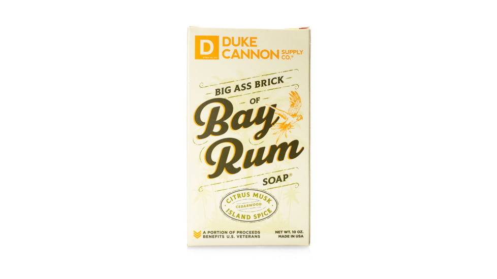 Duke Cannon Supply Co Big Ass Brick Of Bay Rum Soap, 10 oz, 01BAYRUM