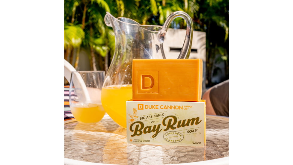 Duke Cannon Supply Co Big Ass Brick Of Bay Rum Soap, 10 oz, 01BAYRUM