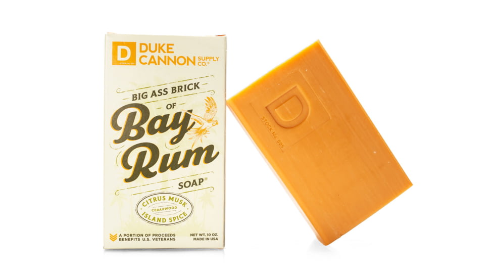 Duke Cannon Supply Co Big Ass Brick Of Bay Rum Soap, 10 oz, 01BAYRUM