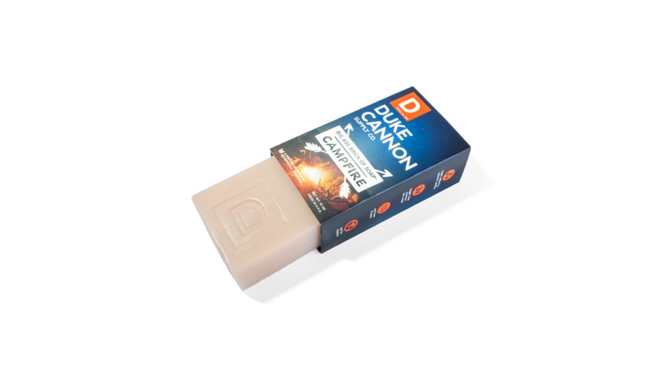 Duke Cannon Supply Co Big Ass Brick of Soap, Campfire, 10 oz Bar, 03CAMPFIRE