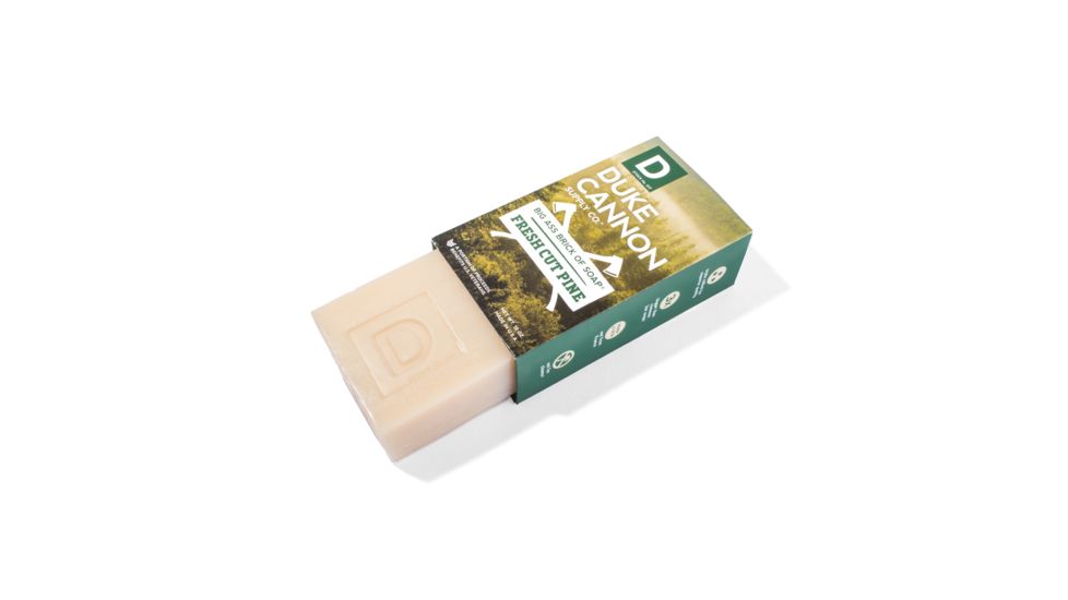 Duke Cannon Supply Co Big Ass Brick of Soap, Fresh Cut Pine, 10 oz Bar, 03PINE