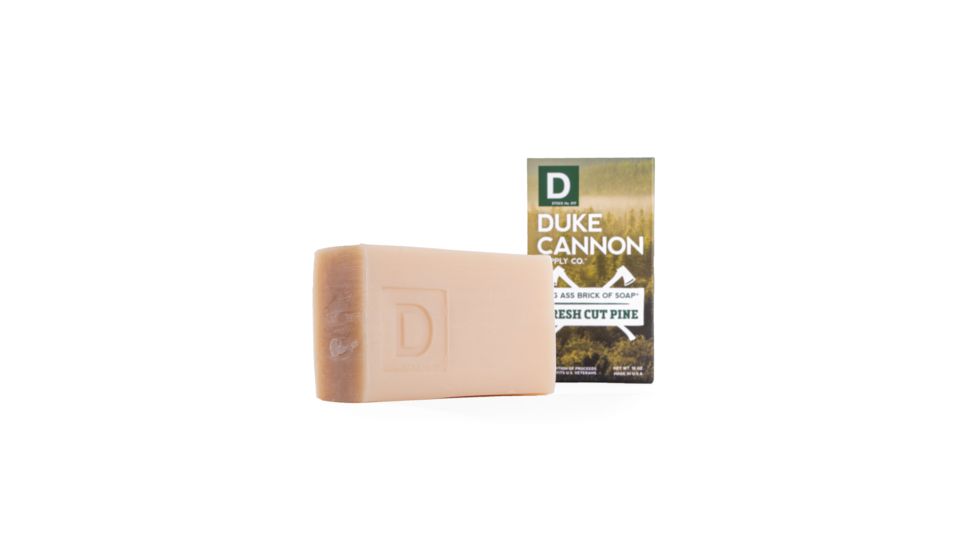 Duke Cannon Supply Co Big Ass Brick of Soap, Fresh Cut Pine, 10 oz Bar, 03PINE
