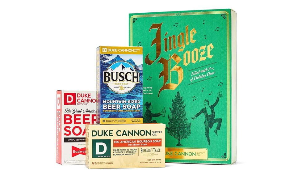 Duke Cannon Supply Co Big Ass Brick Soap - Jingle Booze, Holiday Classics Volume 2, JINGLEBOOK