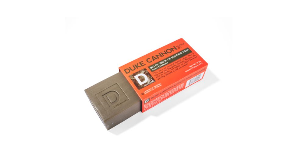 Duke Cannon Supply Co Big Ol Brick of Hunting Soap, Scent Eliminator, 10 oz Bar, HUNTING