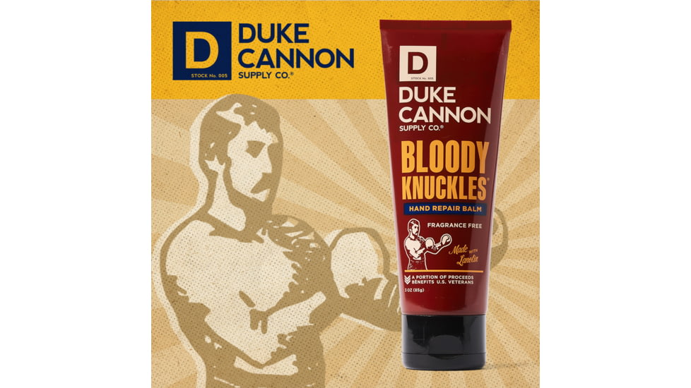 Duke Cannon Supply Co Bloody Knuckles Hand Repair Balm, Burgundy, Small, 1000249