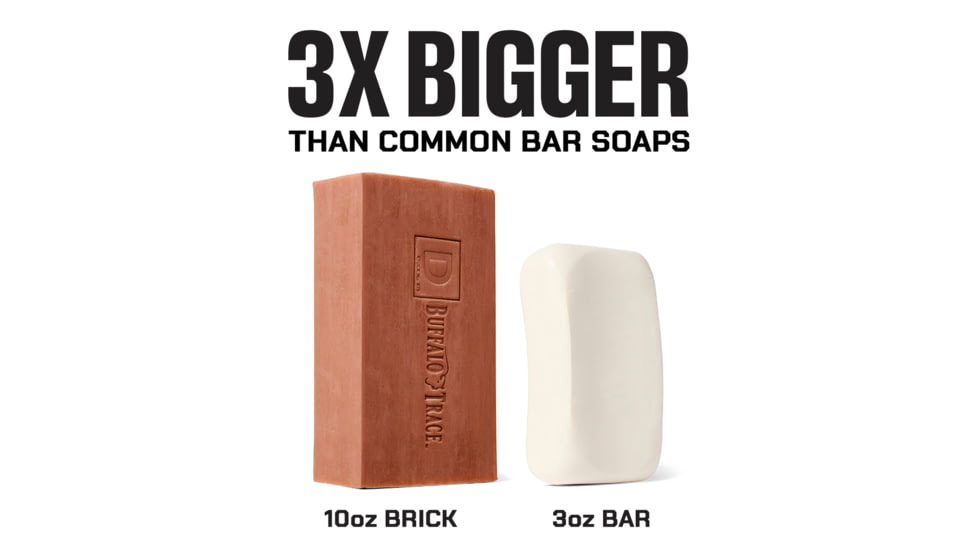 Duke Cannon Supply Co Bourbon Big Ass Brick Of Soap, Burgundy, Small, BSBA-BRBN10