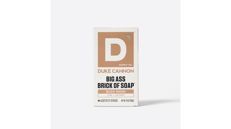 Duke Cannon Supply Co Buck Moon Big Ass Brick Of Soap, Gray, Small, BSBA-BKMN10